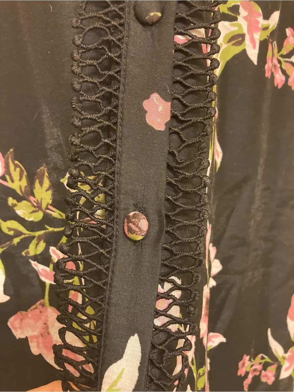 ASOS Black & Lavender Floral Puff-Sleeve Maxi Dress - Picture 10 of 13